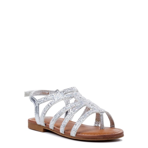 Wonder Nation Toddler Girls Rhinestone Sandal 11 Toddlder - Picture 1 of 2